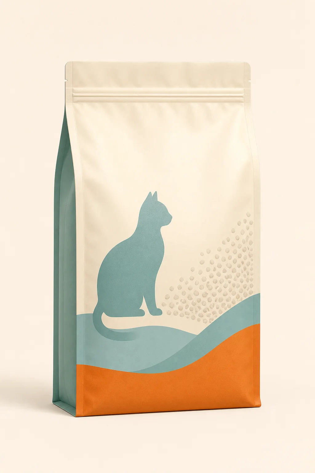 True flat-bottom cat litter box pouch